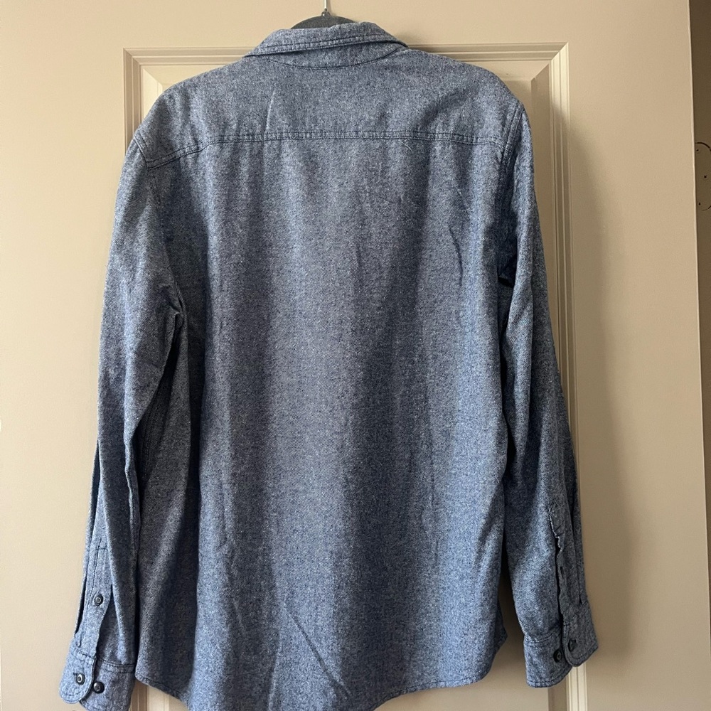 NWT Sonoma Blue Flannel Button-Up Shirt